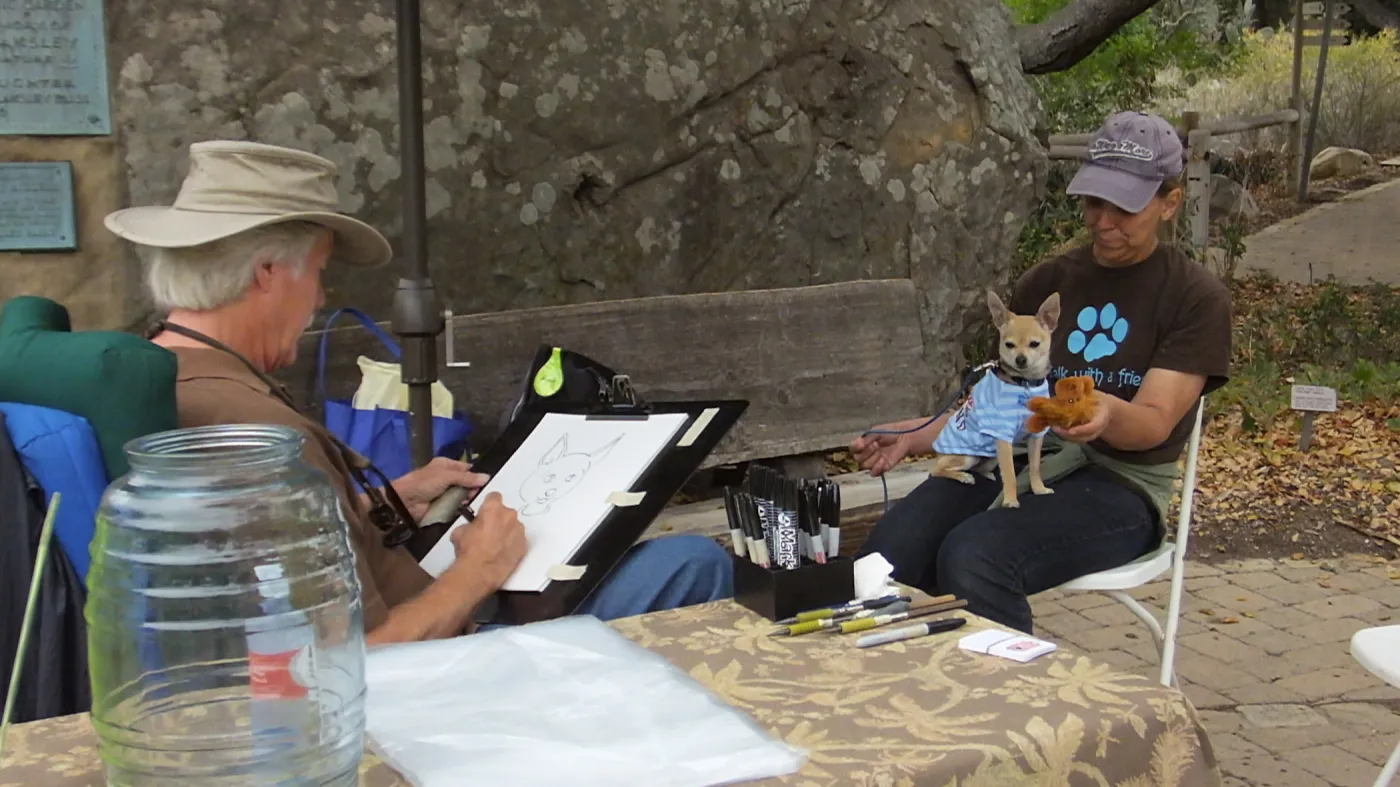 Trails n Tails 2014, Caricature Artist