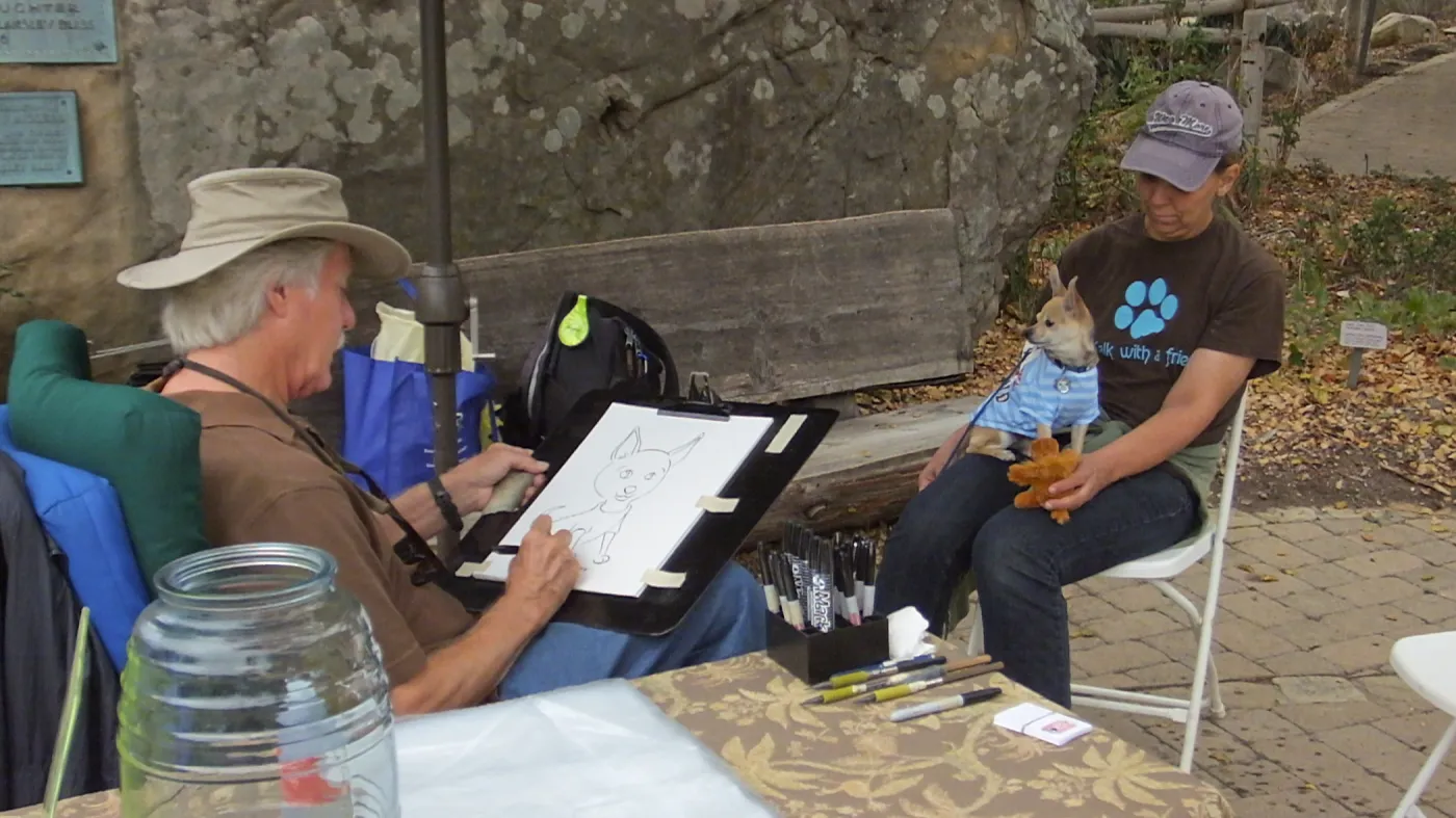 Trails n Tails 2014, Caricature Artist