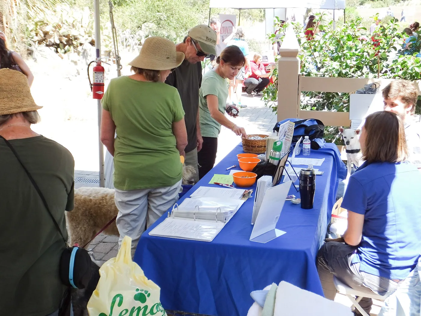 Trails n Tails 2014, Humane Society table