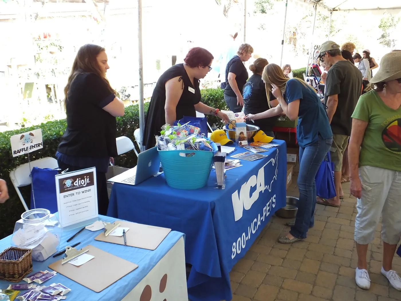 Trails n Tails 2014, VCA Noahs Ark table