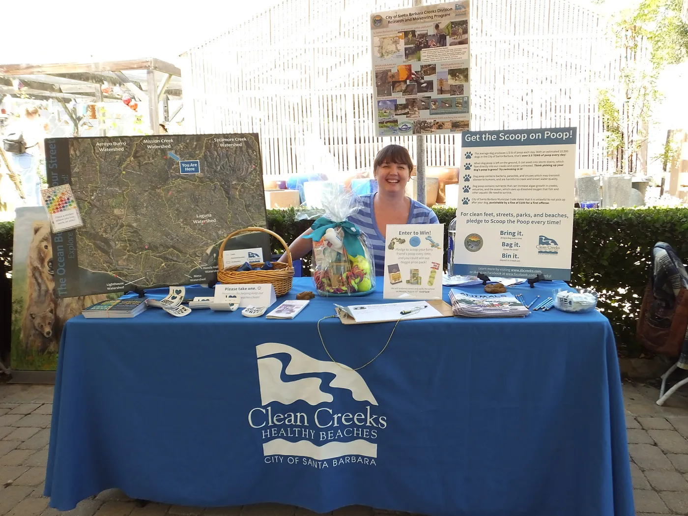 Trails n Tails 2014, City of Santa Barbara Creeks Division Booth