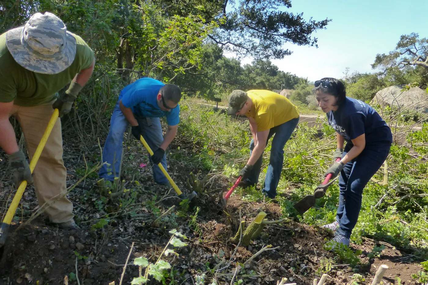 Volunteers from Vandenberg Air Force Base