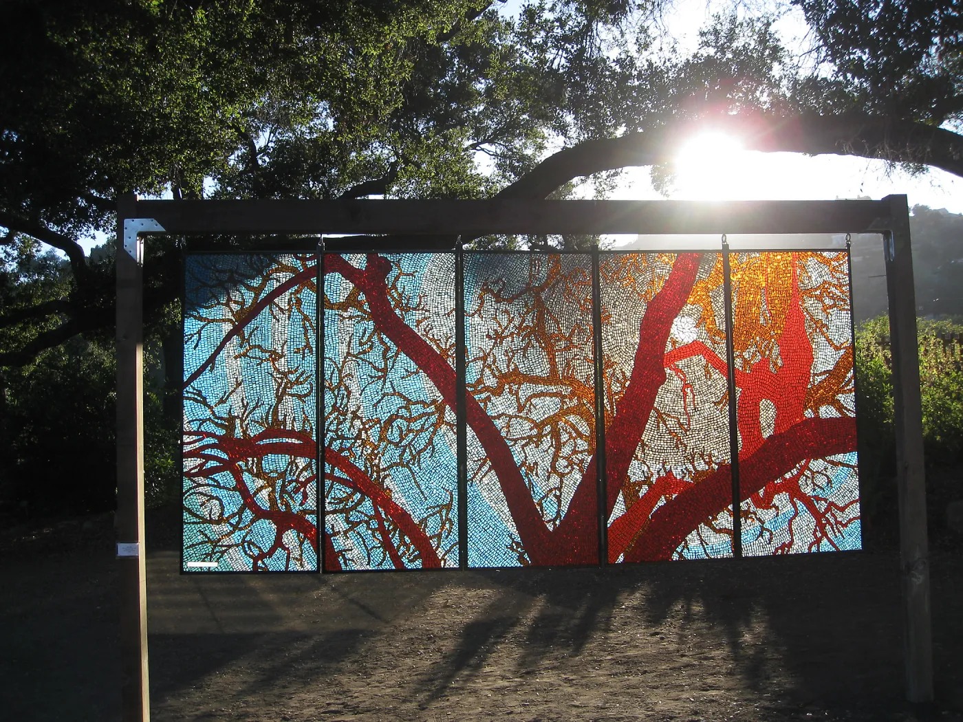 Kathleen Crocetti stained glass exhibition in the Meadow