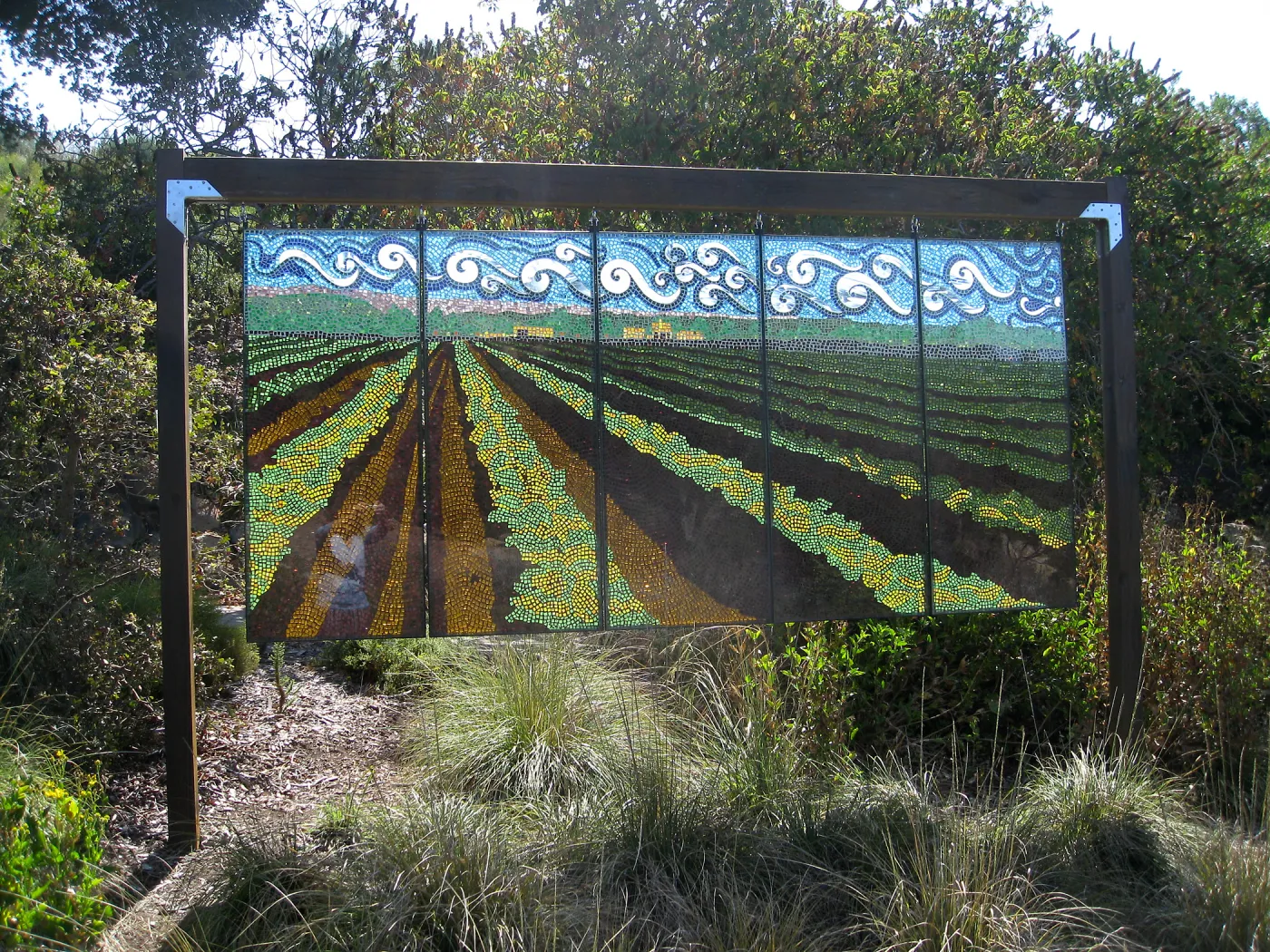 Kathleen Crocetti stained glass exhibition in the Meadow