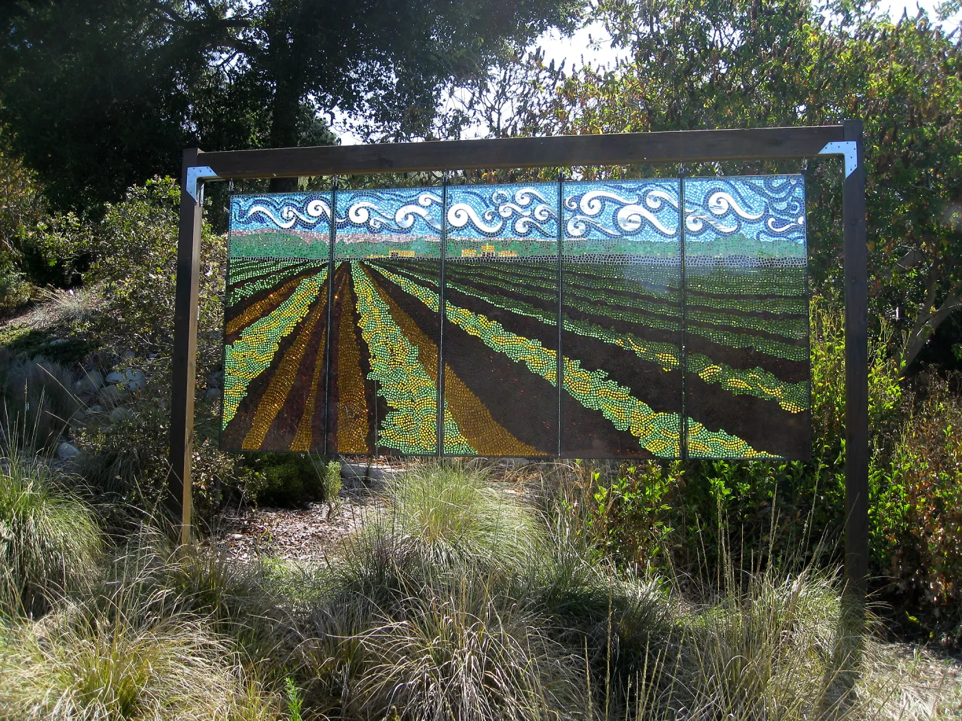 Kathleen Crocetti stained glass exhibition in the Meadow