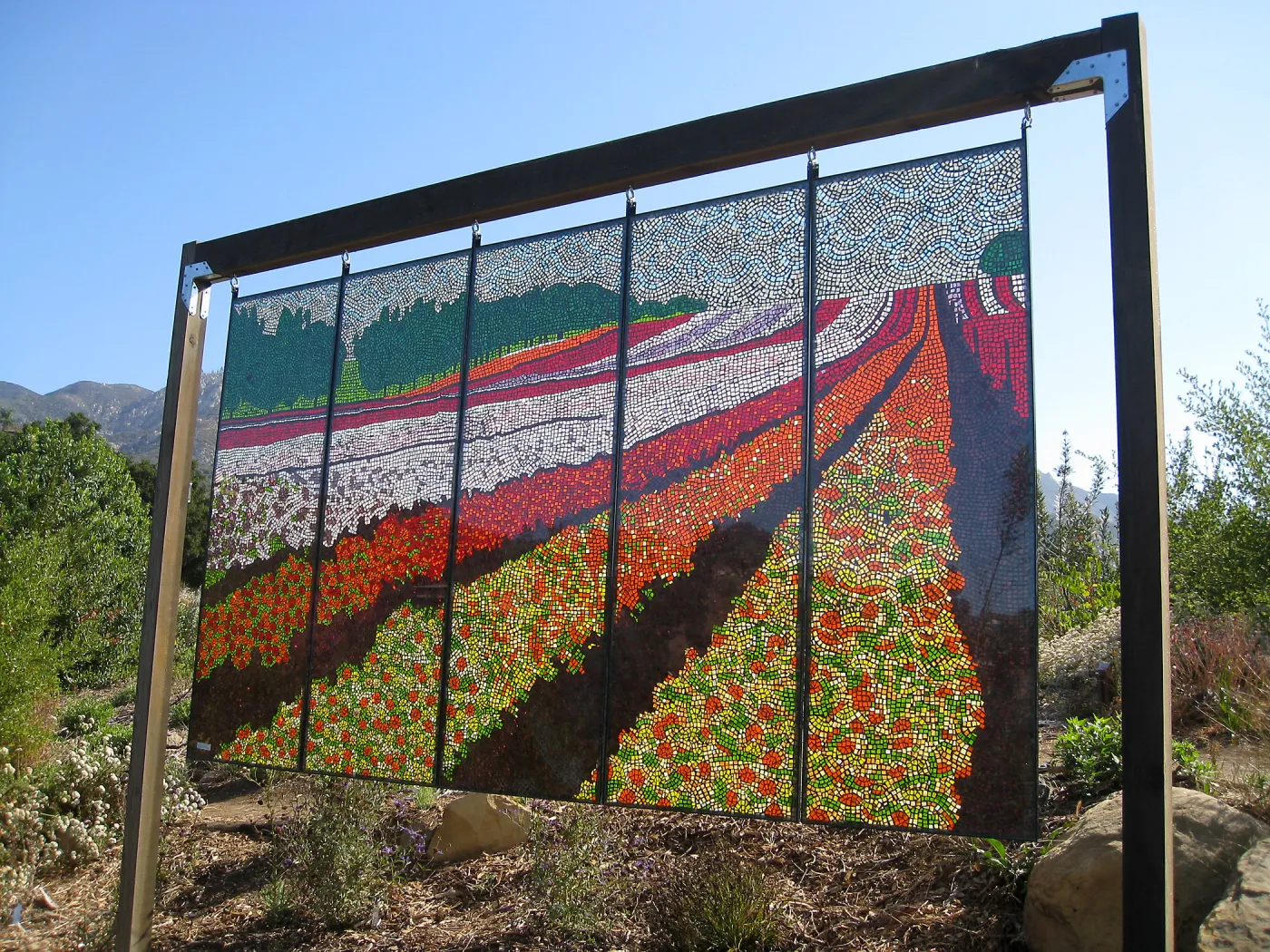 Kathleen Crocetti stained glass exhibition in the Meadow