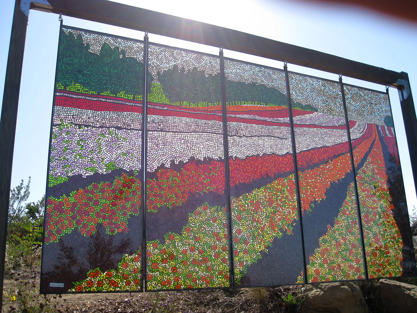 Kathleen Crocetti stained glass exhibition in the Meadow