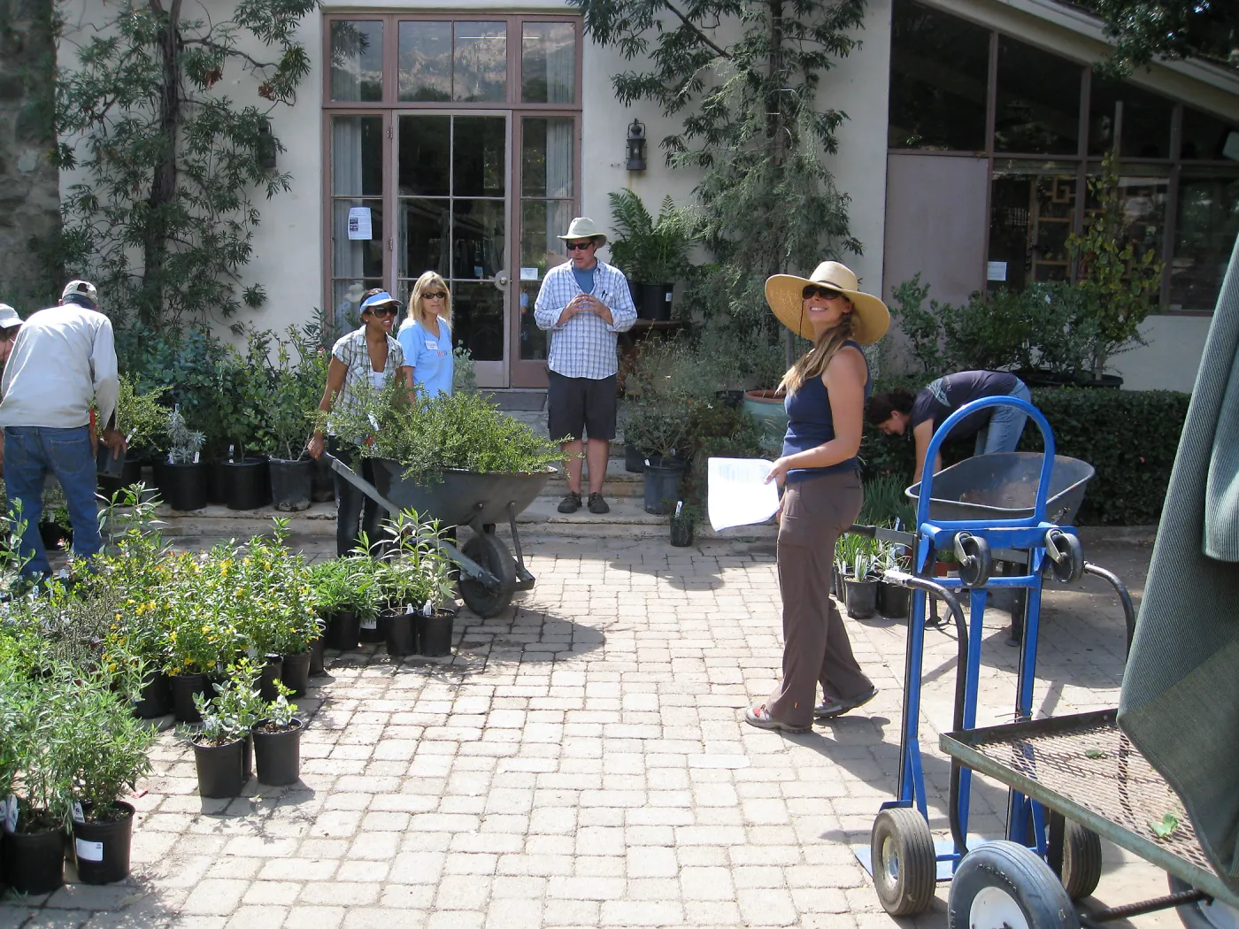 Fall Plant Sale set-up