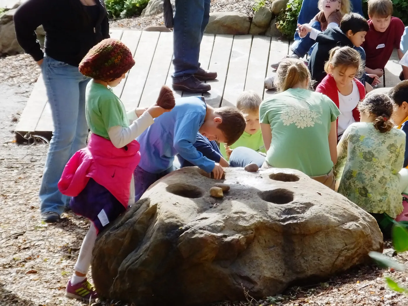 3rd graders from Hope School, Chumash Uses of Native Plants Tour