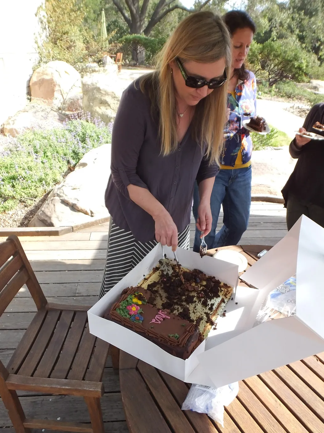 Staff farewell party for Tricia Wardlaw