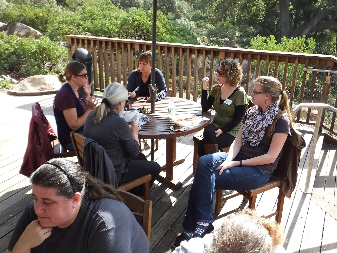 Staff farewell party for Tricia Wardlaw
