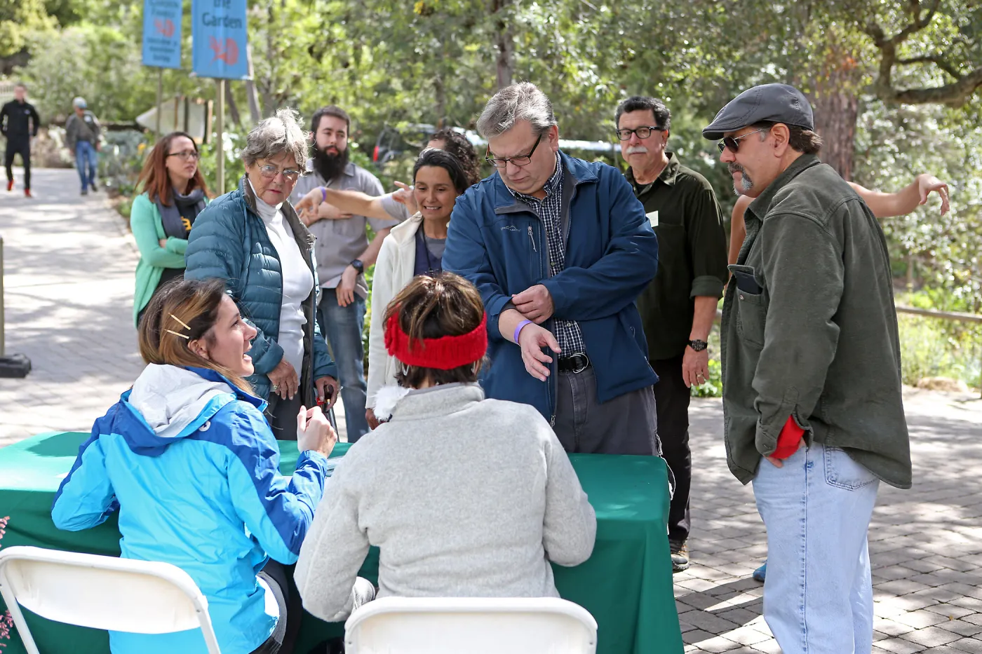 2015 Santa Barbara Beer Garden Event, SBBG table