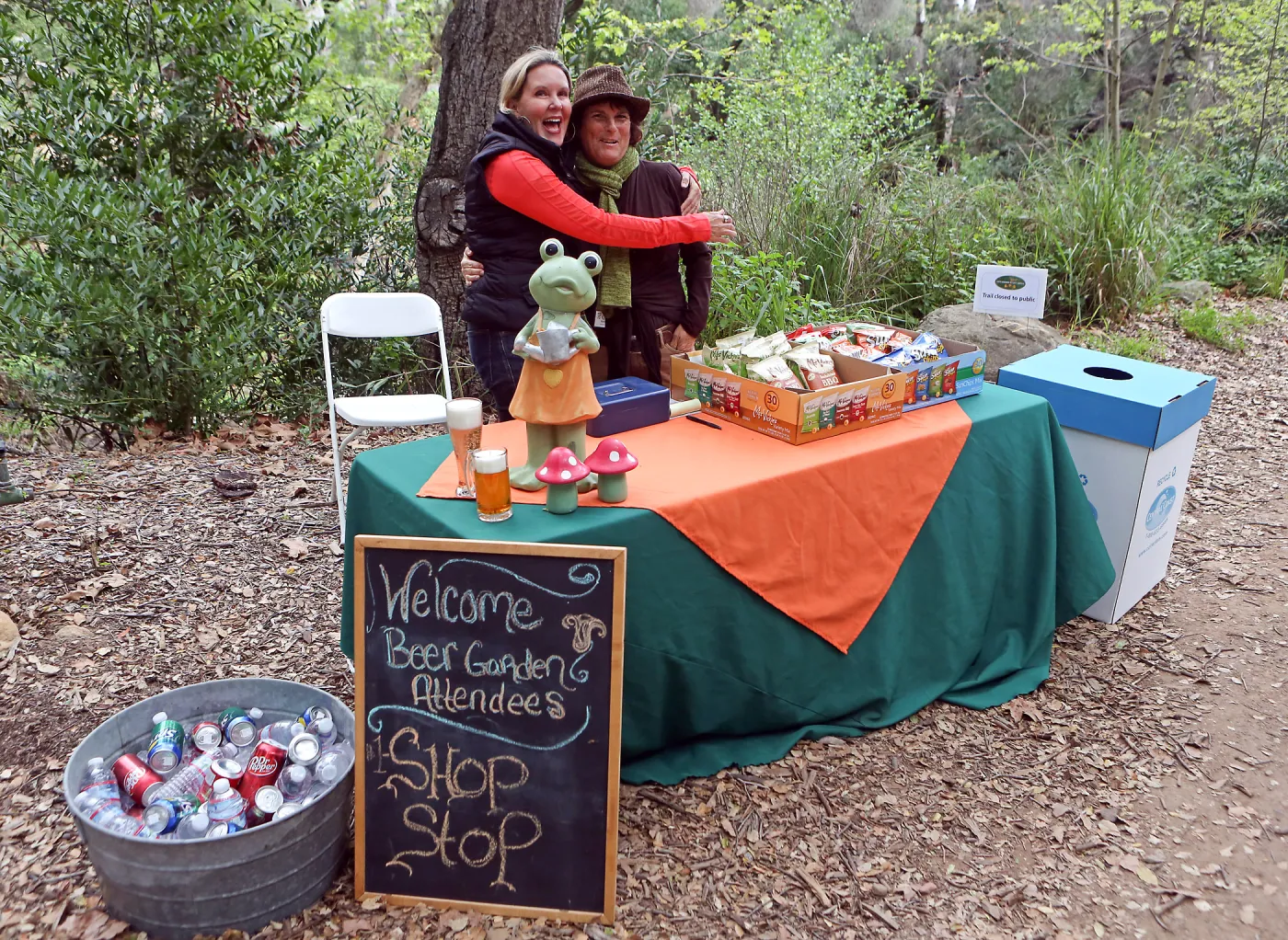 2015 Santa Barbara Beer Garden Event, SBBG table