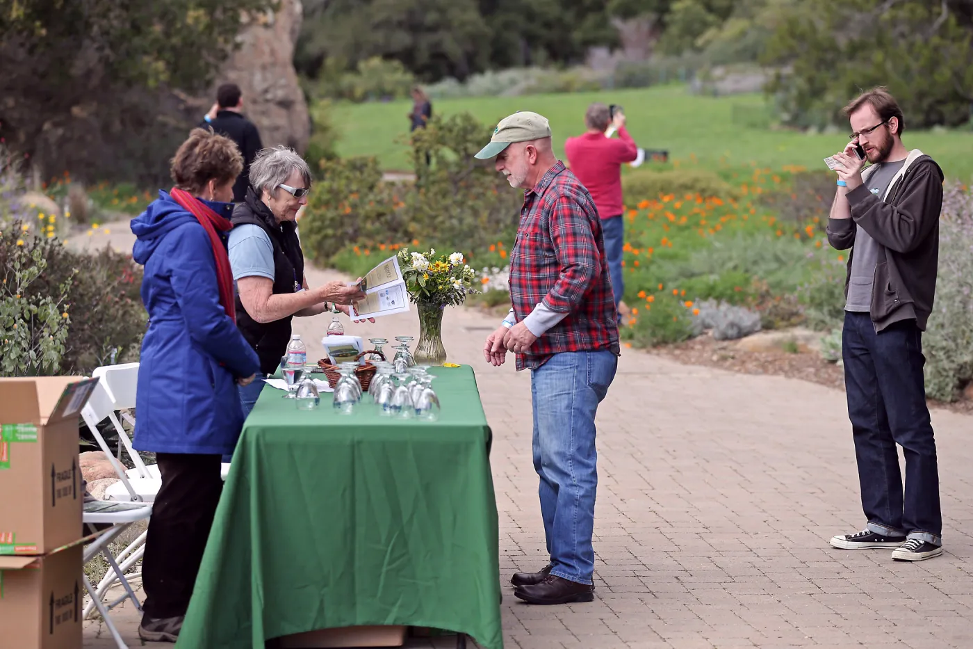 2015 Santa Barbara Beer Garden Event, SBBG table