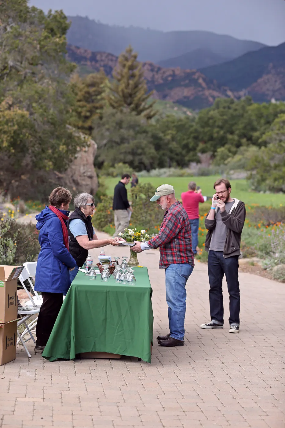 2015 Santa Barbara Beer Garden Event, SBBG table