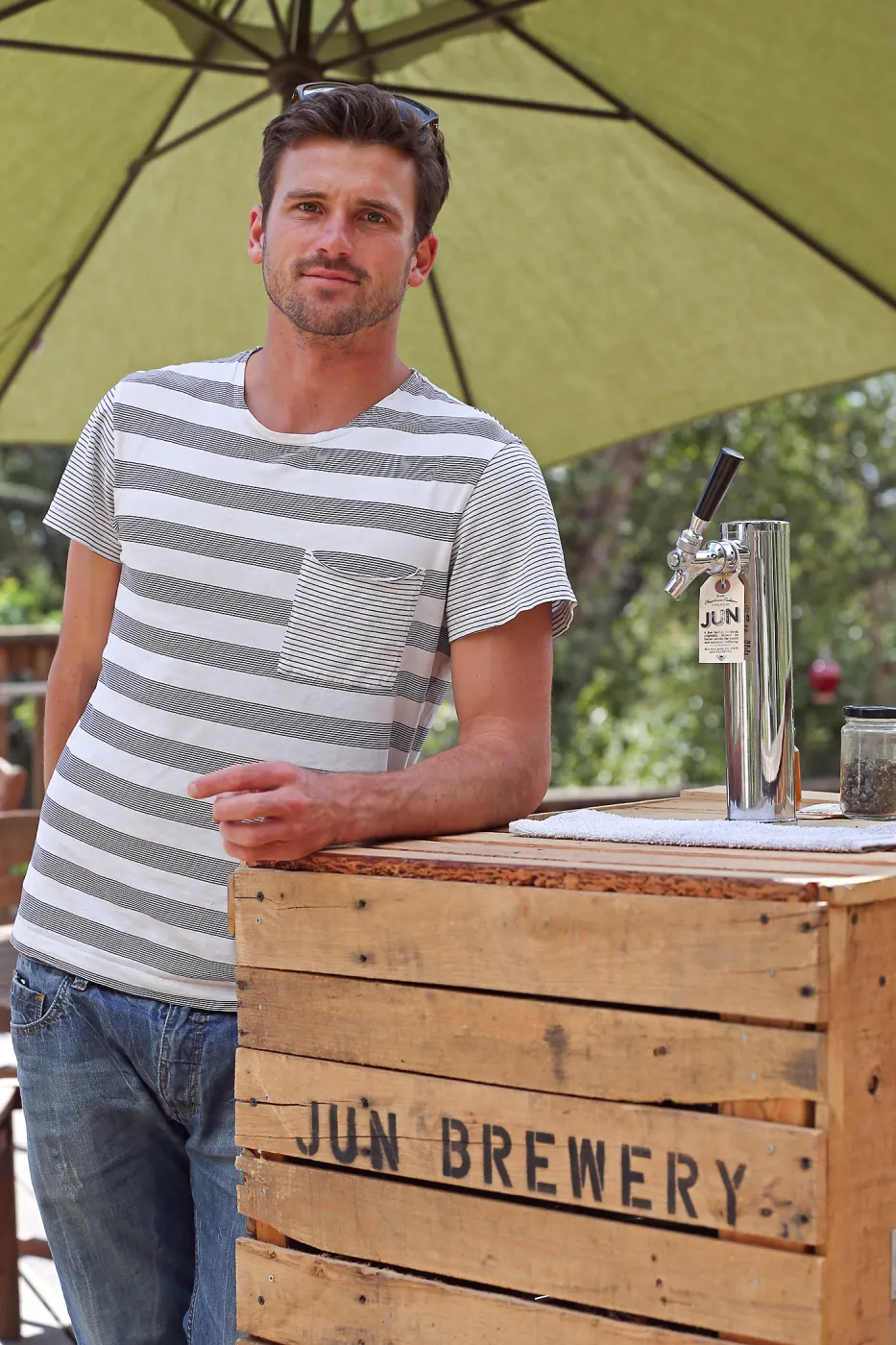 2015 Santa Barbara Beer Garden Event, Brewer Portrait, Jun Brewery