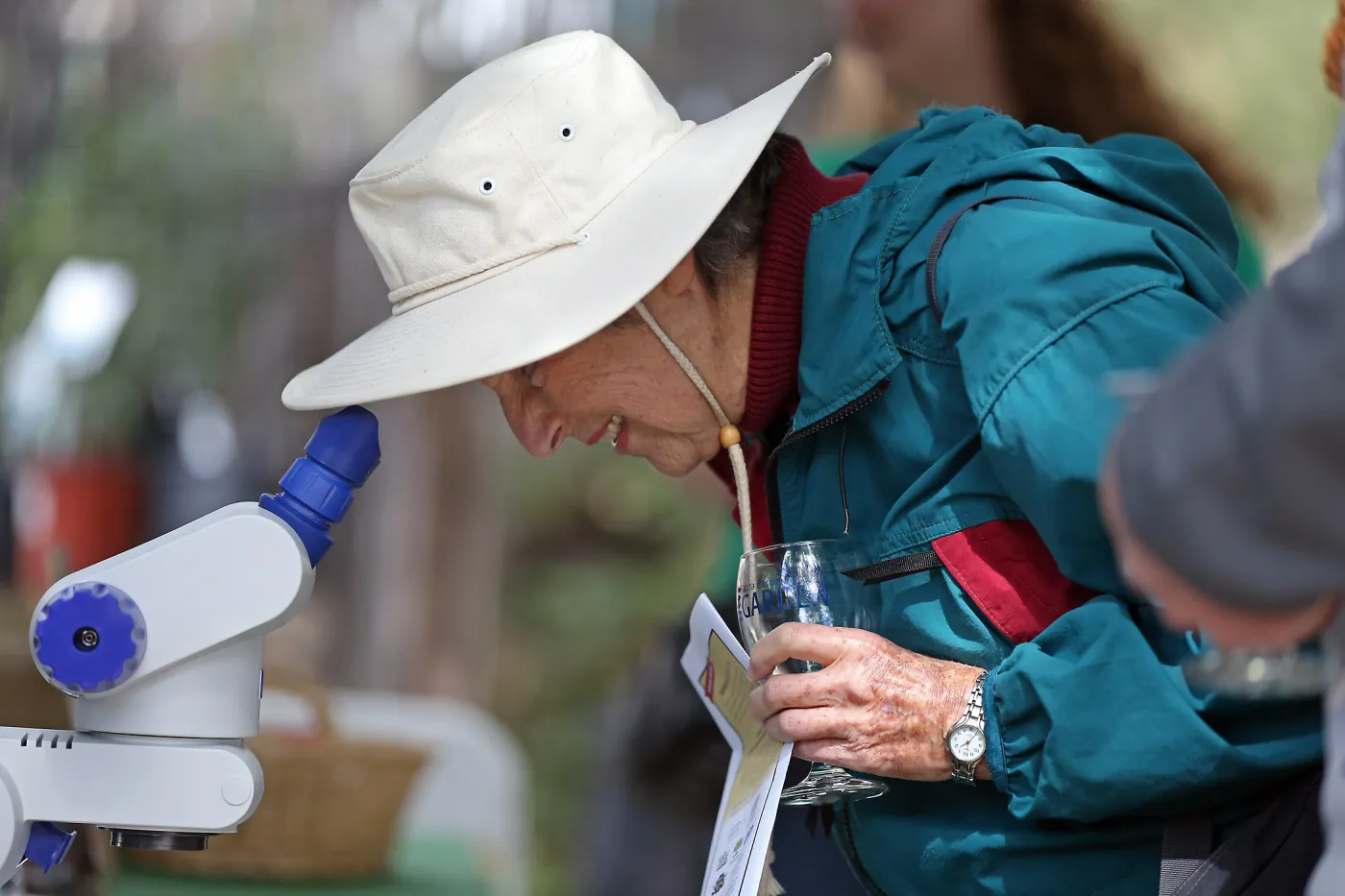 2015 Santa Barbara Beer Garden Event, Microscope Display