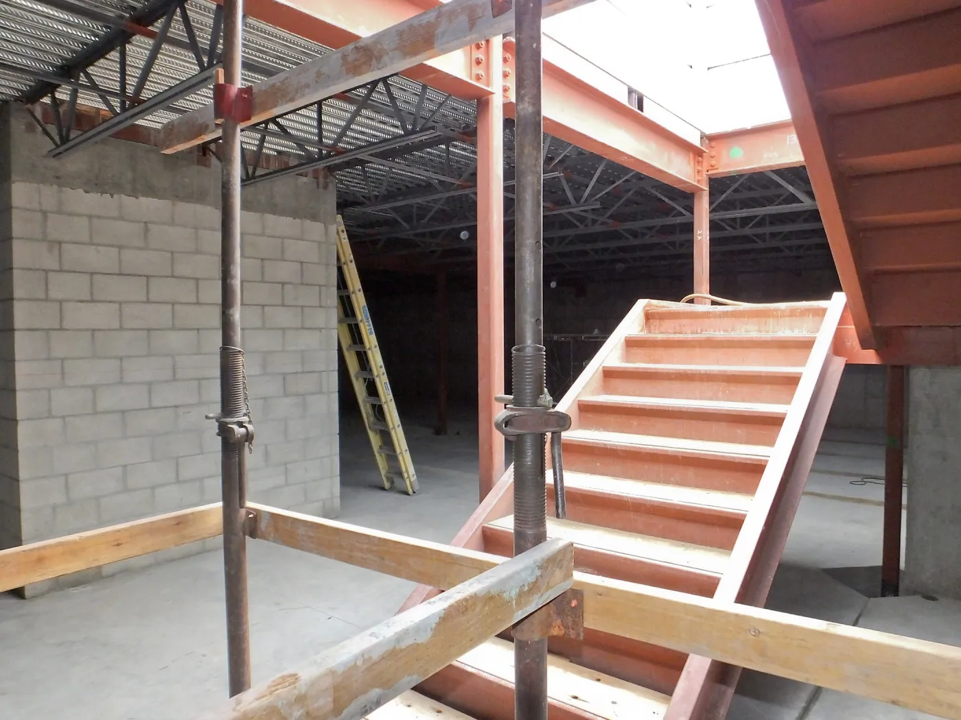 Pritzlaff Conservation Center Construction, looking northwest across Herbarium space