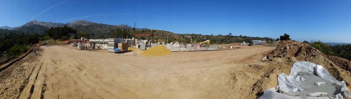 Pritzlaff Conservation Center Construction, Exterior looking northeast