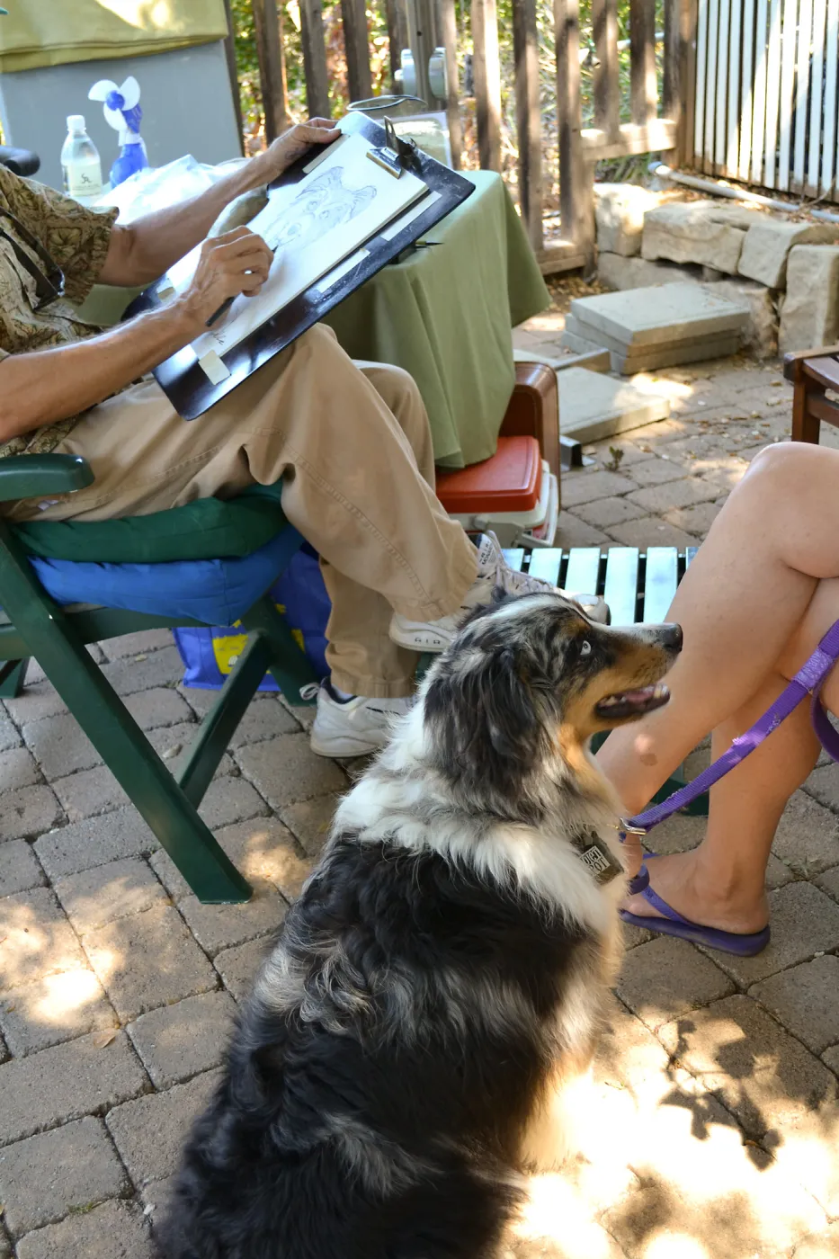 Trails n Tails 2015, caricature artist