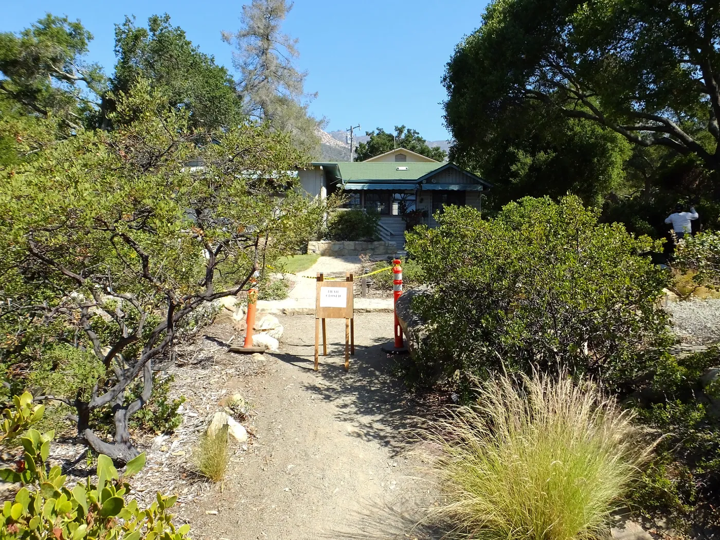 Home Demonstration Garden Renovation, view 24, south side of Cottage, first day of demolition work