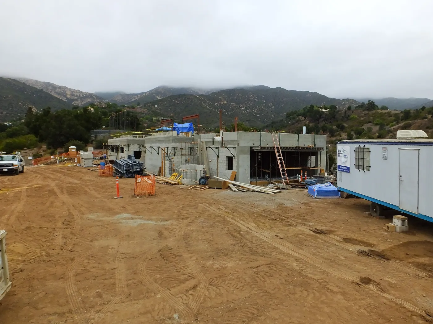 Pritzlaff Conservation Center Construction, Exterior looking northeast