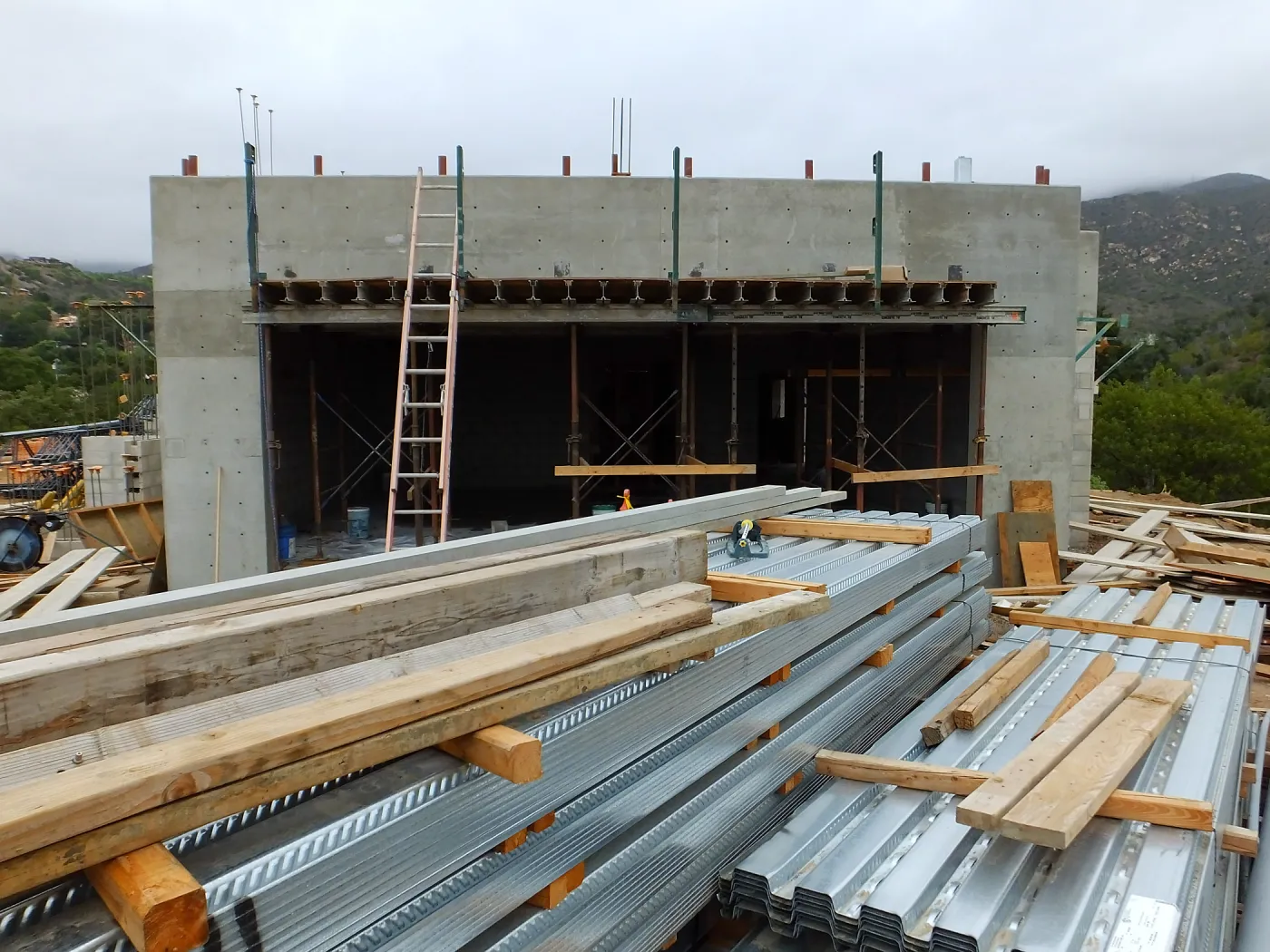 Pritzlaff Conservation Center Construction, south wall