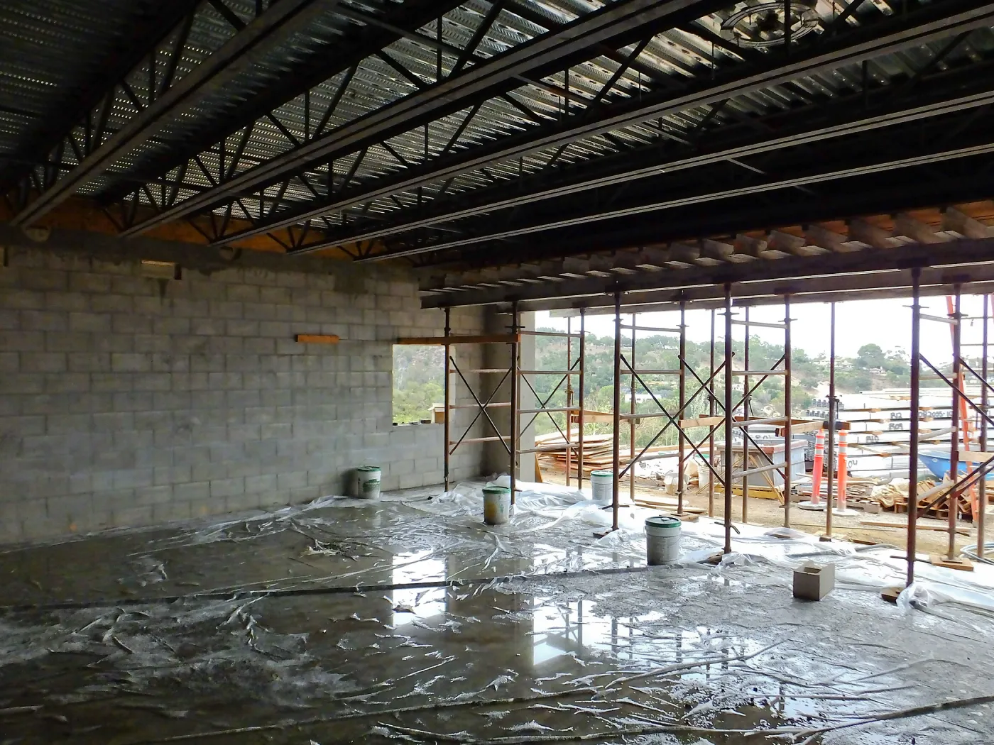 Pritzlaff Conservation Center Construction, Exhibit Room, looking southeast