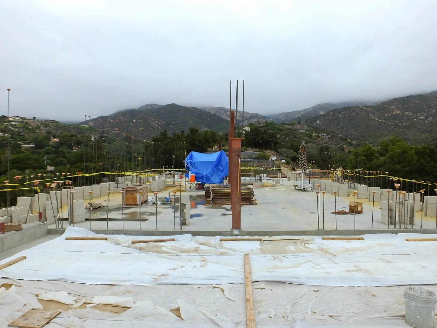 Pritzlaff Conservation Center Construction, second floor looking north from deck