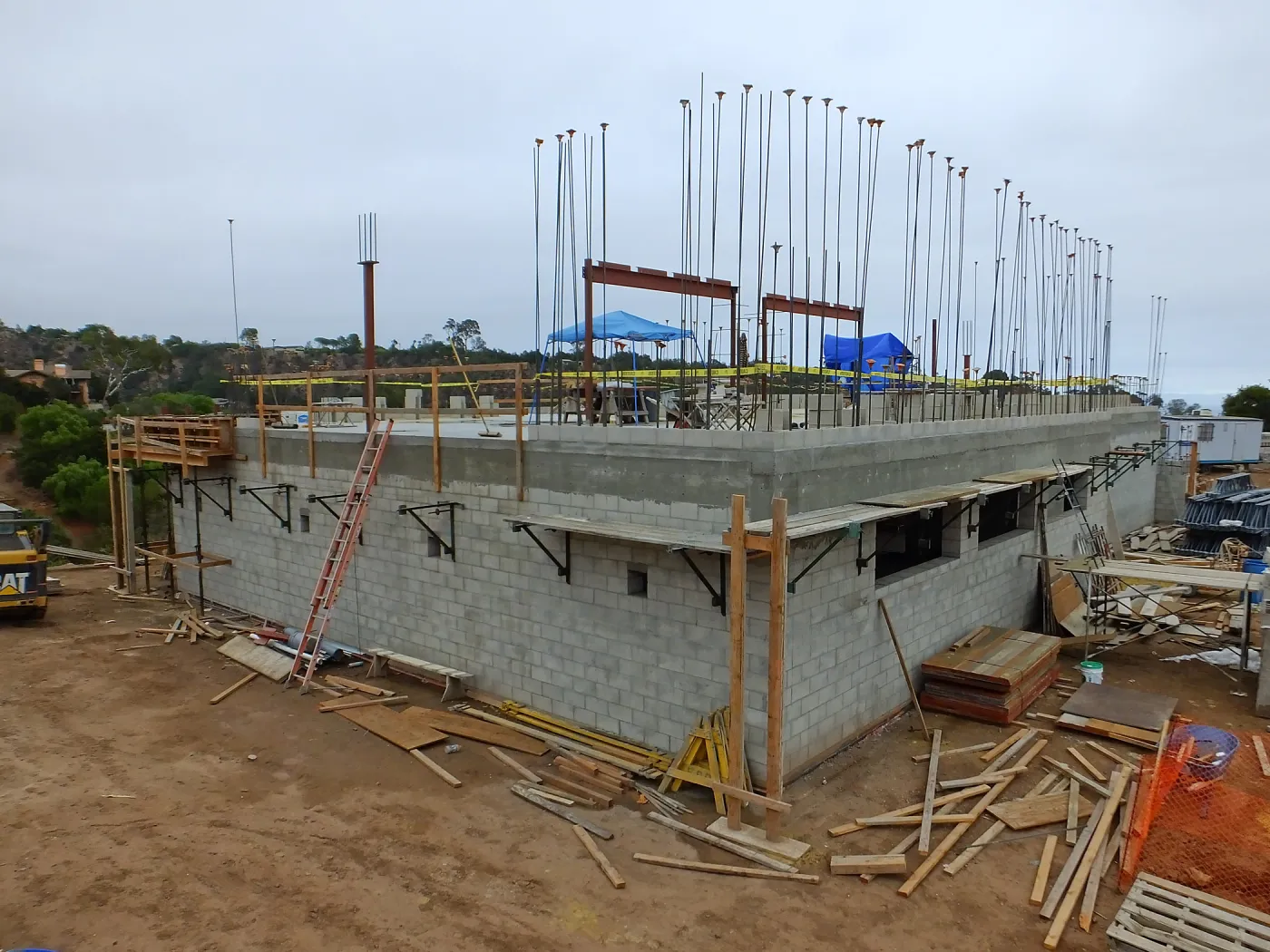 Pritzlaff Conservation Center Construction, Exterior looking southeast
