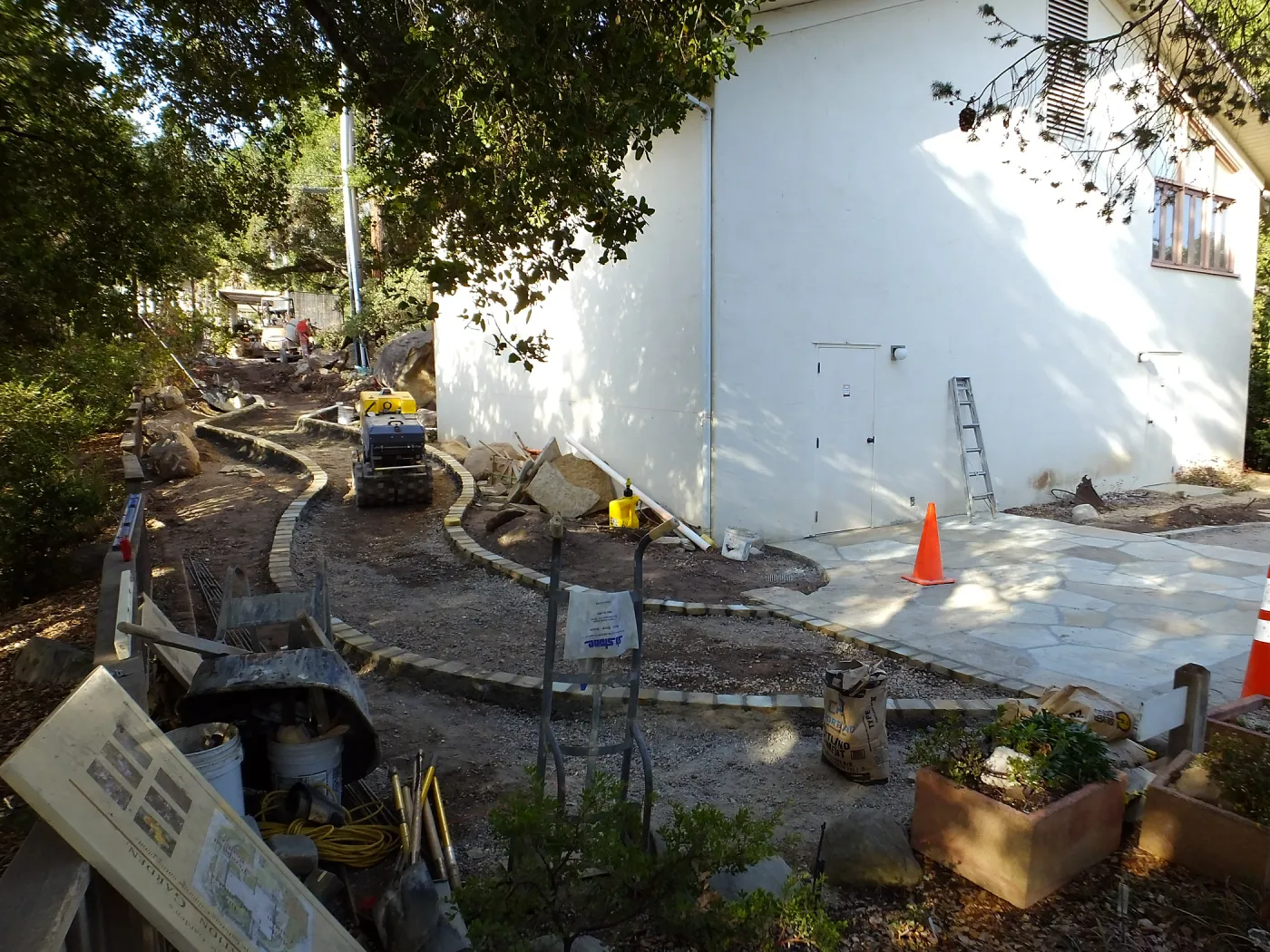 Home Demonstration Garden Renovation, view 31, looking towards southwest corner of Herbarium
