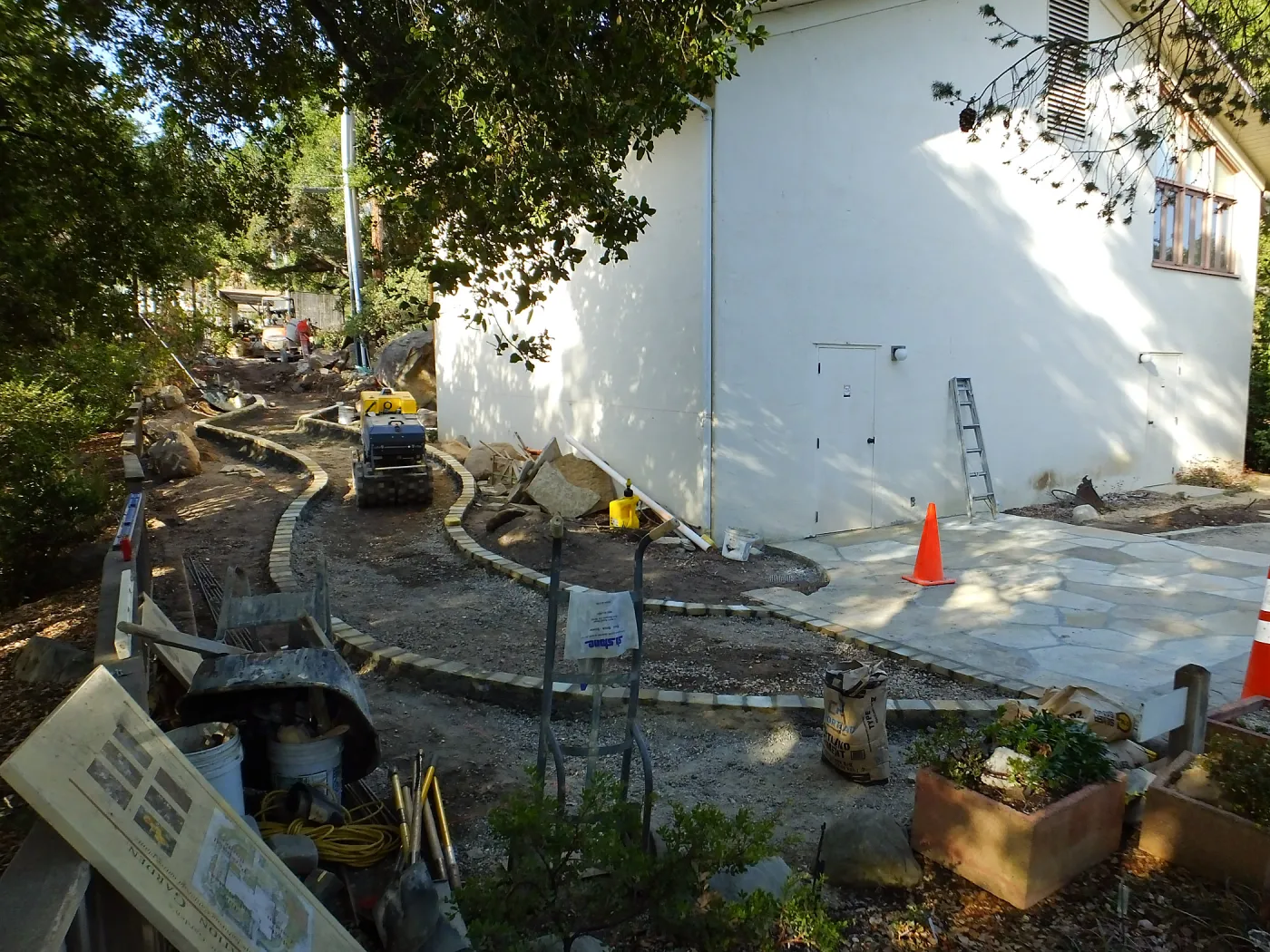 Home Demonstration Garden Renovation, view 31, looking towards southwest corner of Herbarium
