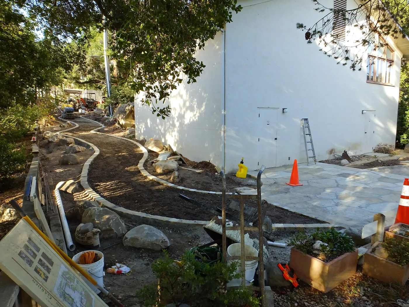 Home Demonstration Garden Renovation, view 31, looking towards southwest corner of Herbarium
