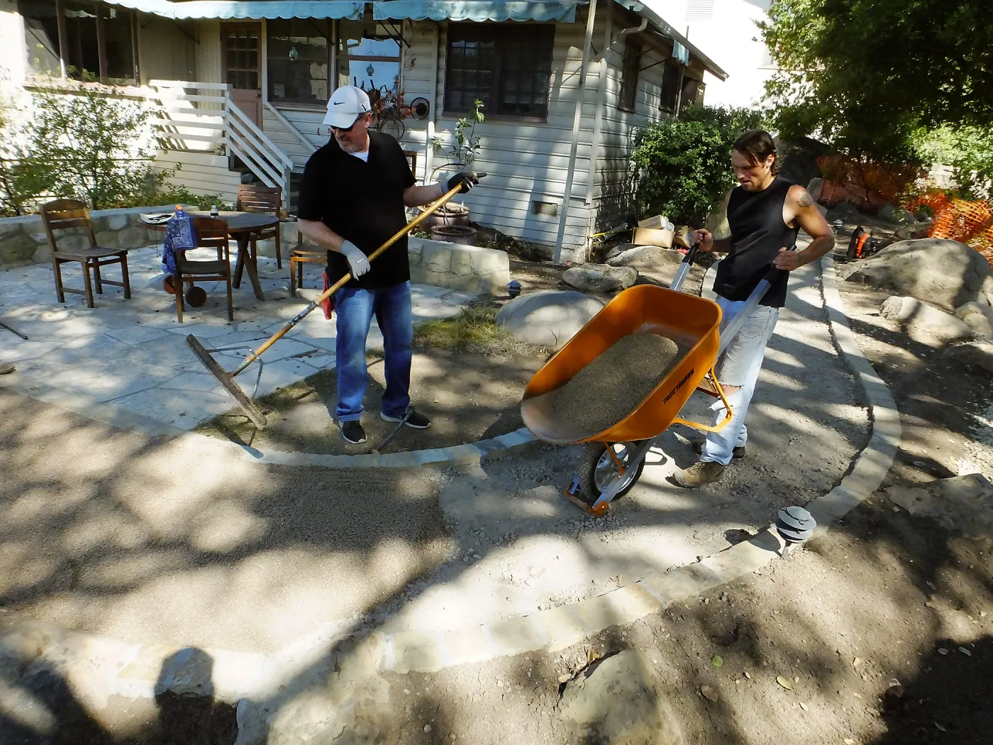 Home Demonstration Garden Renovation, Eco-Pave installation