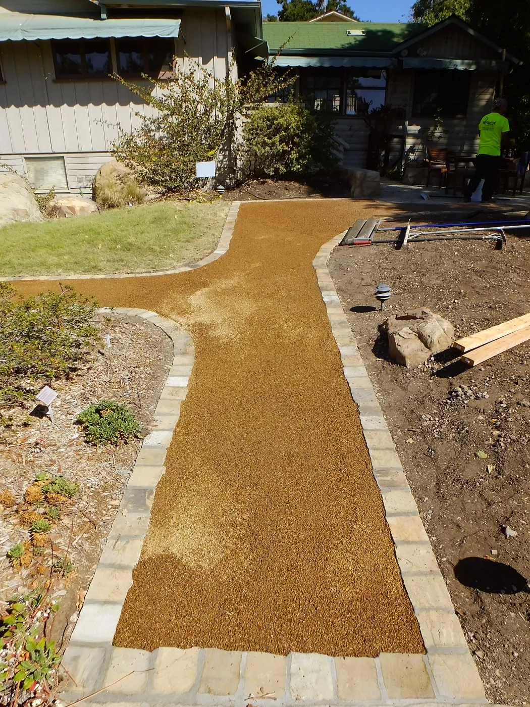 Home Demonstration Garden Renovation, Eco-Pave installation