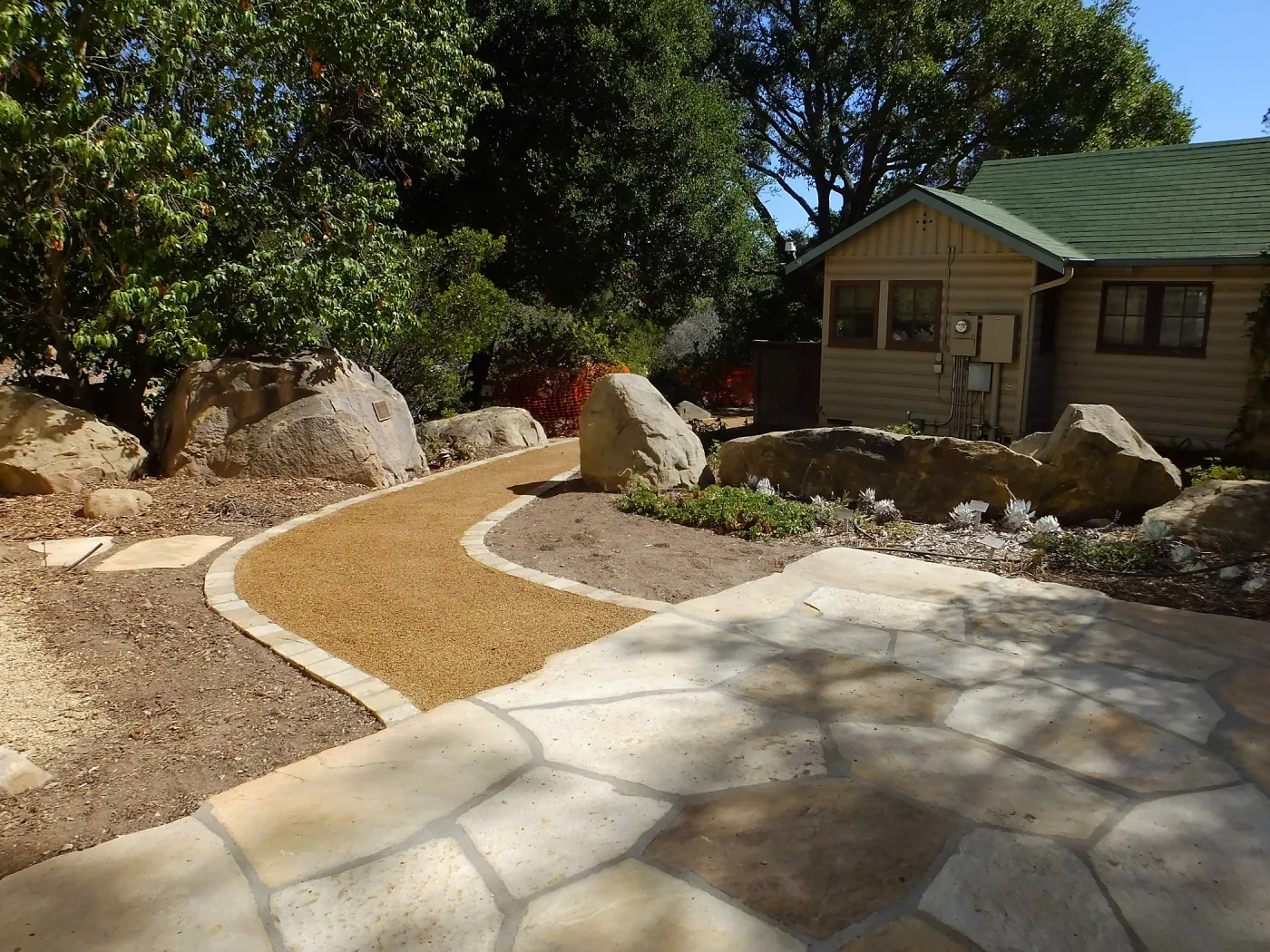 Home Demonstration Garden Renovation, view 3, north side of Cottage