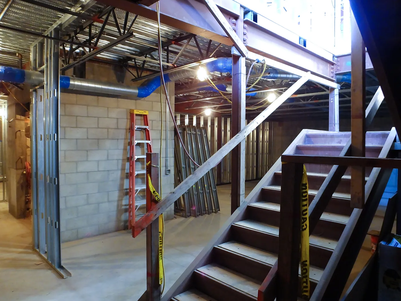 Pritzlaff Conservation Center Construction, looking northwest across Herbarium space