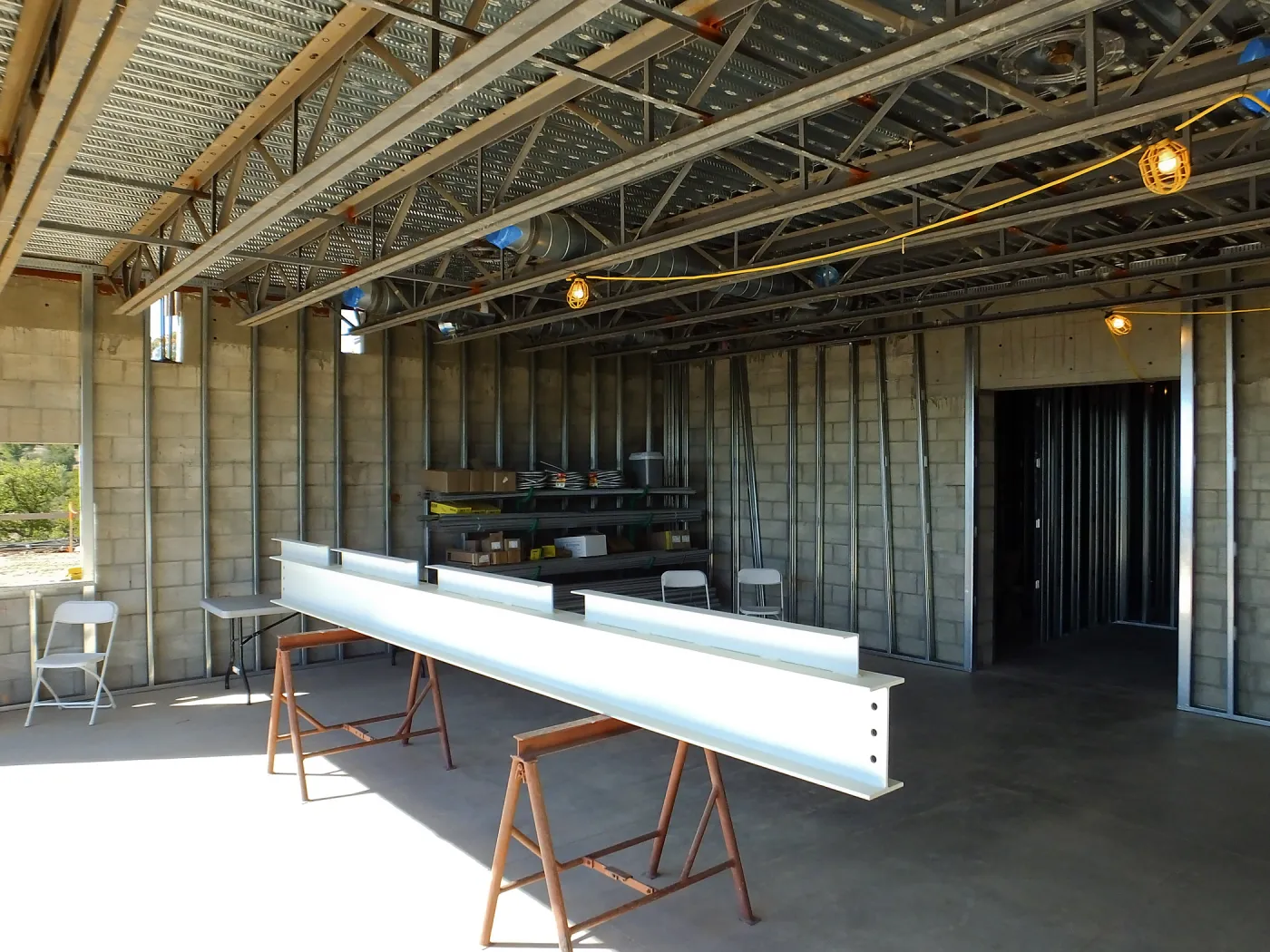 Pritzlaff Conservation Center Construction, Exhibit Room, looking northwest