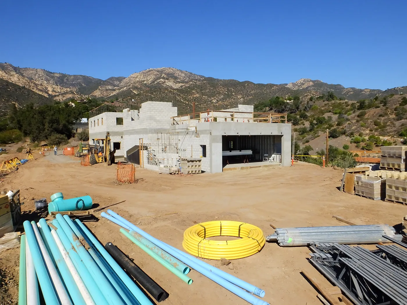Pritzlaff Conservation Center Construction, Exterior looking northeast
