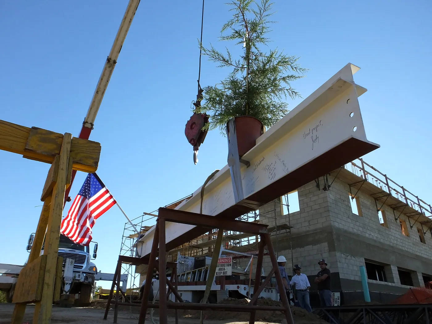 Pritzlaff Conservation Center Construction, Topping Off