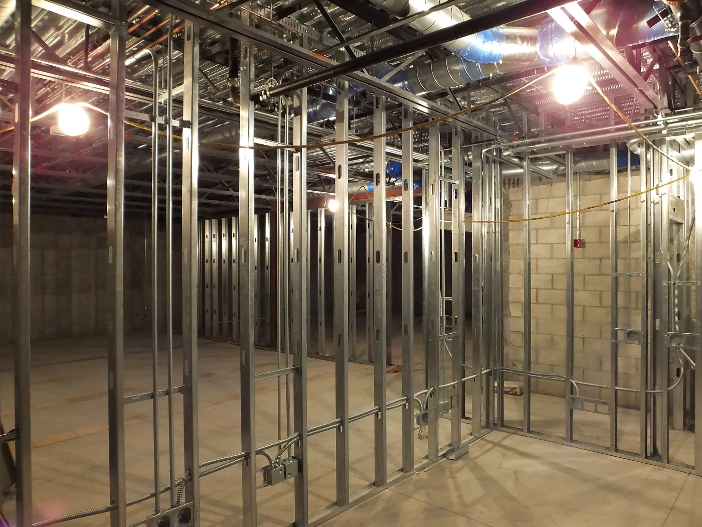 Pritzlaff Conservation Center Construction, looking northeast across Seed Bank/Herbarium area
