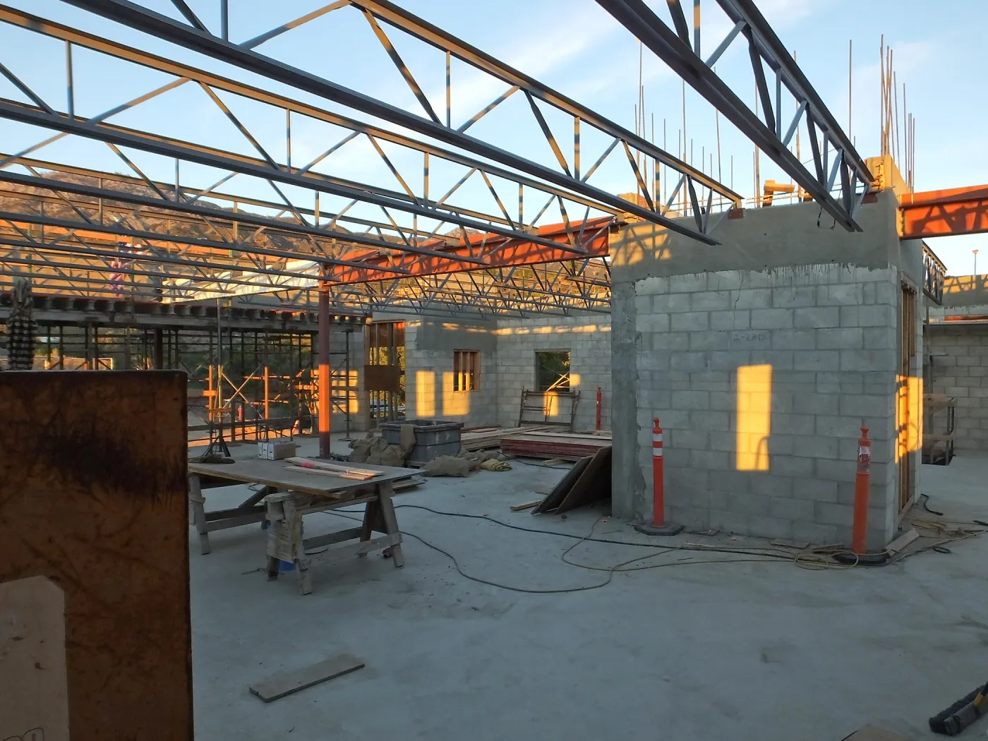 Pritzlaff Conservation Center Construction, looking northeast across Administrative office area