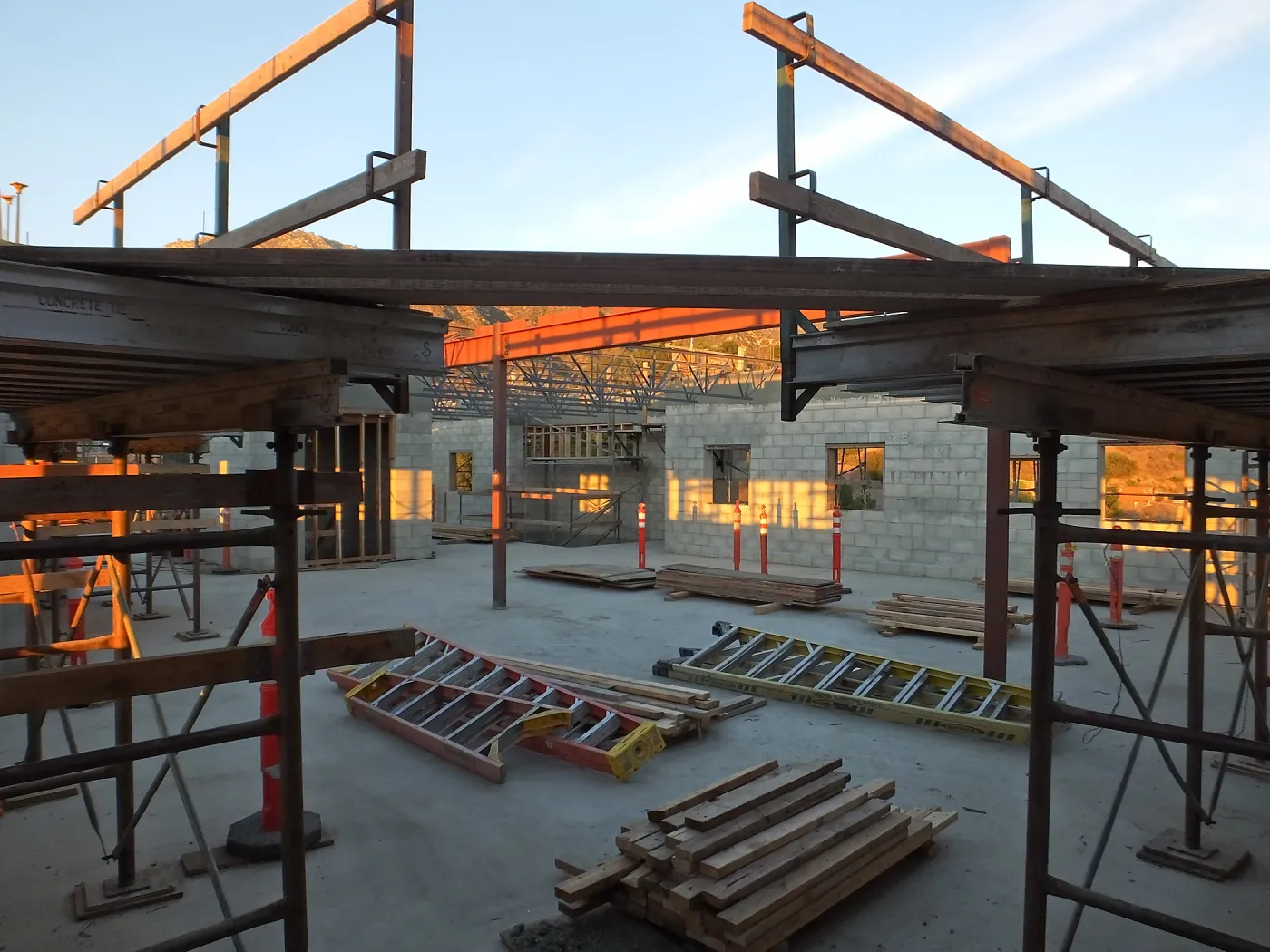 Pritzlaff Conservation Center Construction, looking northeast across Conference/Training area