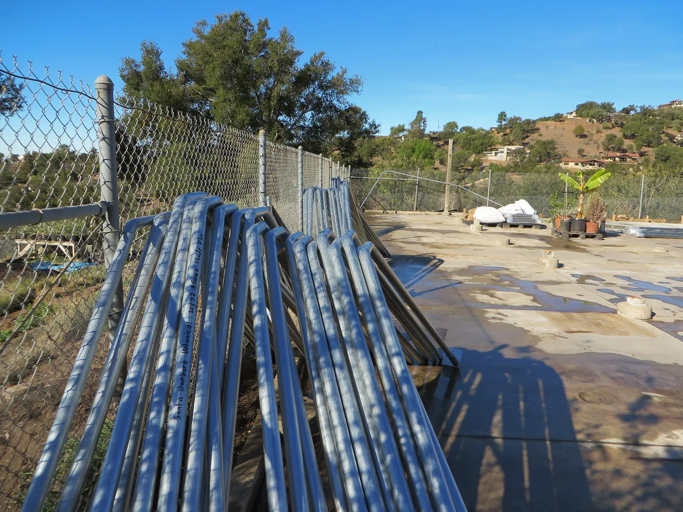 New concrete, Hort Nursery
