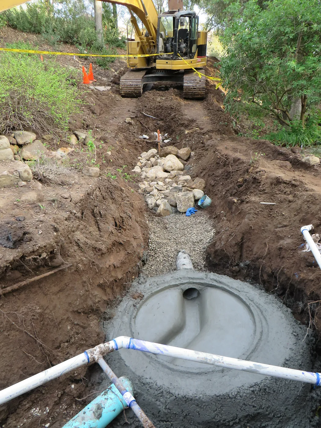 Sewer work