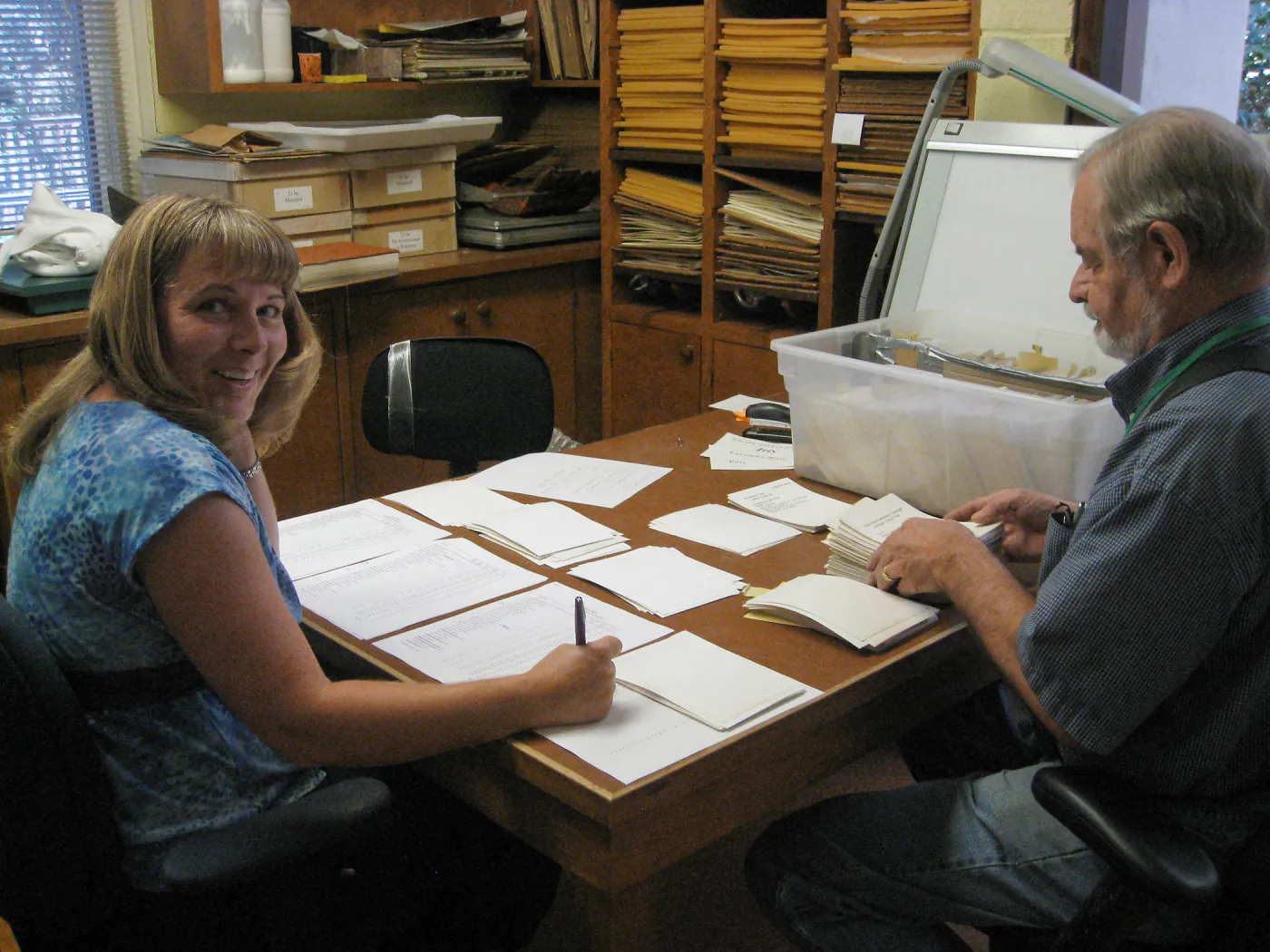 2009 Fall Plant Sale set-up, Tricia Wardlaw, Dieter Wilken
