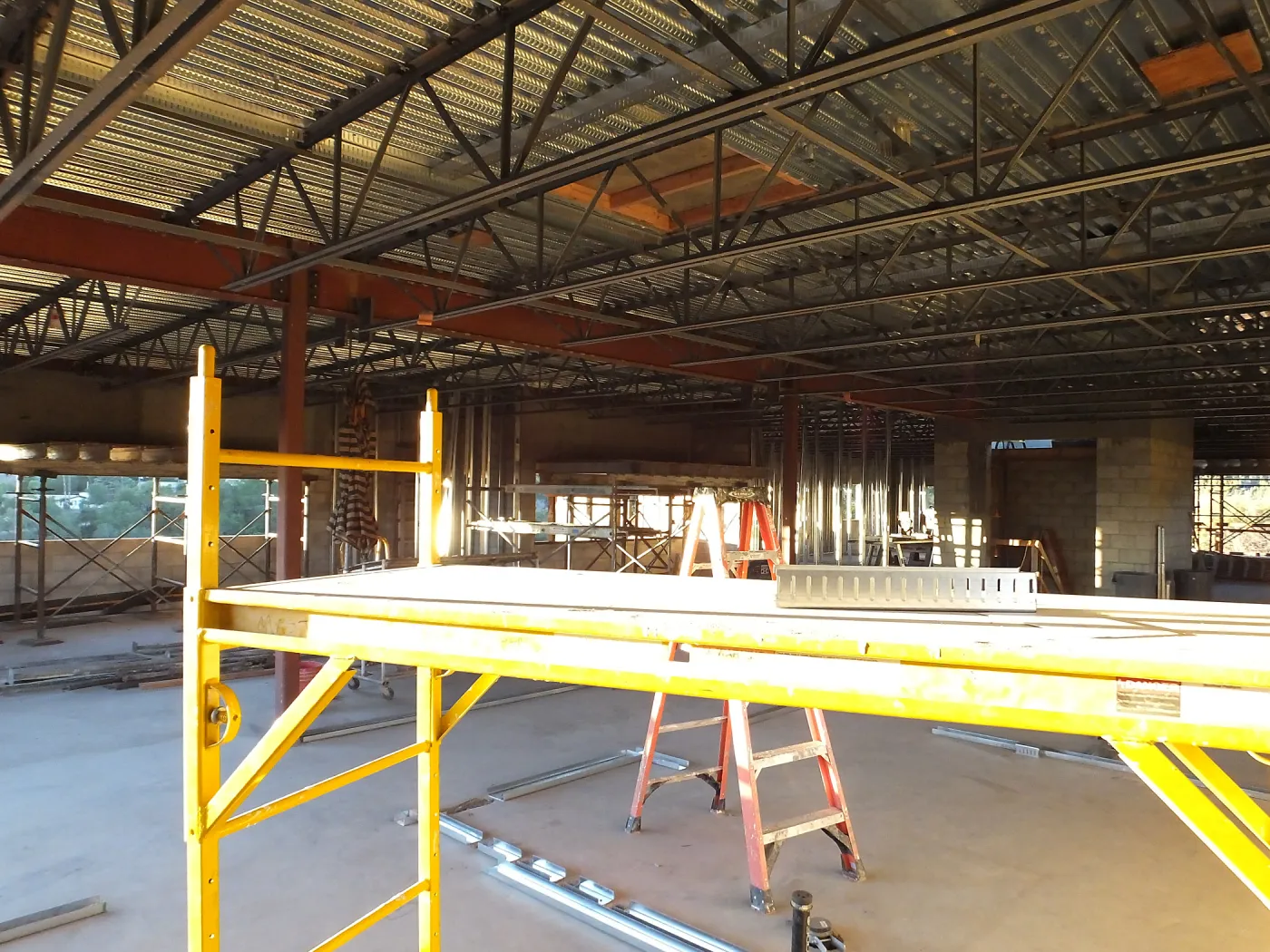 Pritzlaff Conservation Center Construction, looking northwest across Conference/Training area 