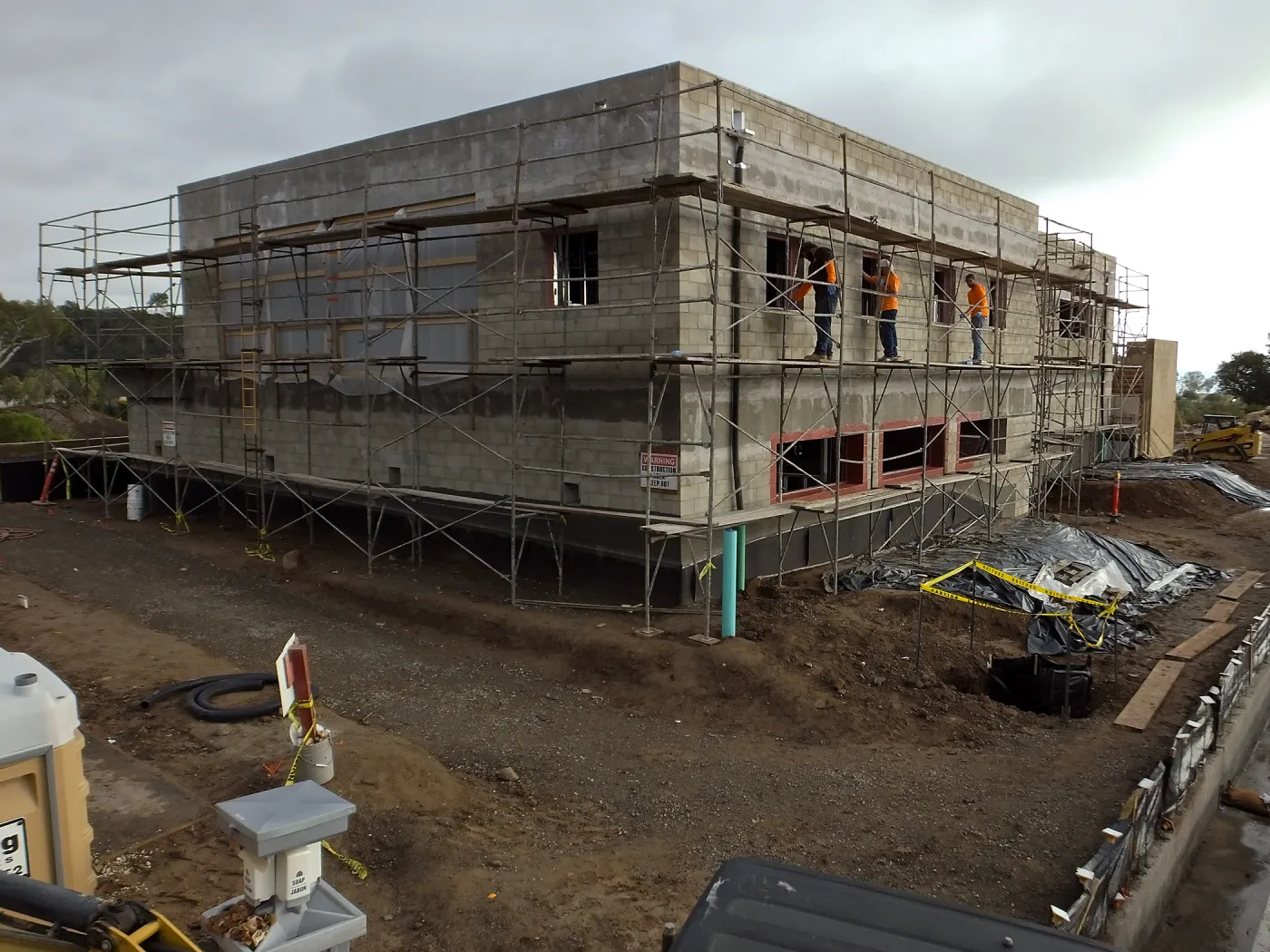 Pritzlaff Conservation Center Construction, Exterior looking southeast
