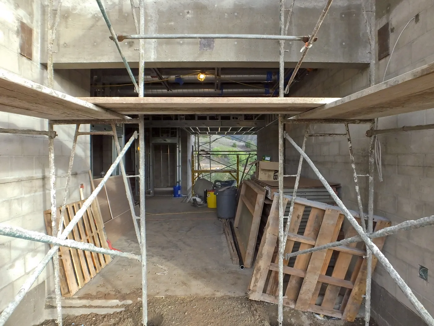 Pritzlaff Conservation Center Construction, main entrance looking east