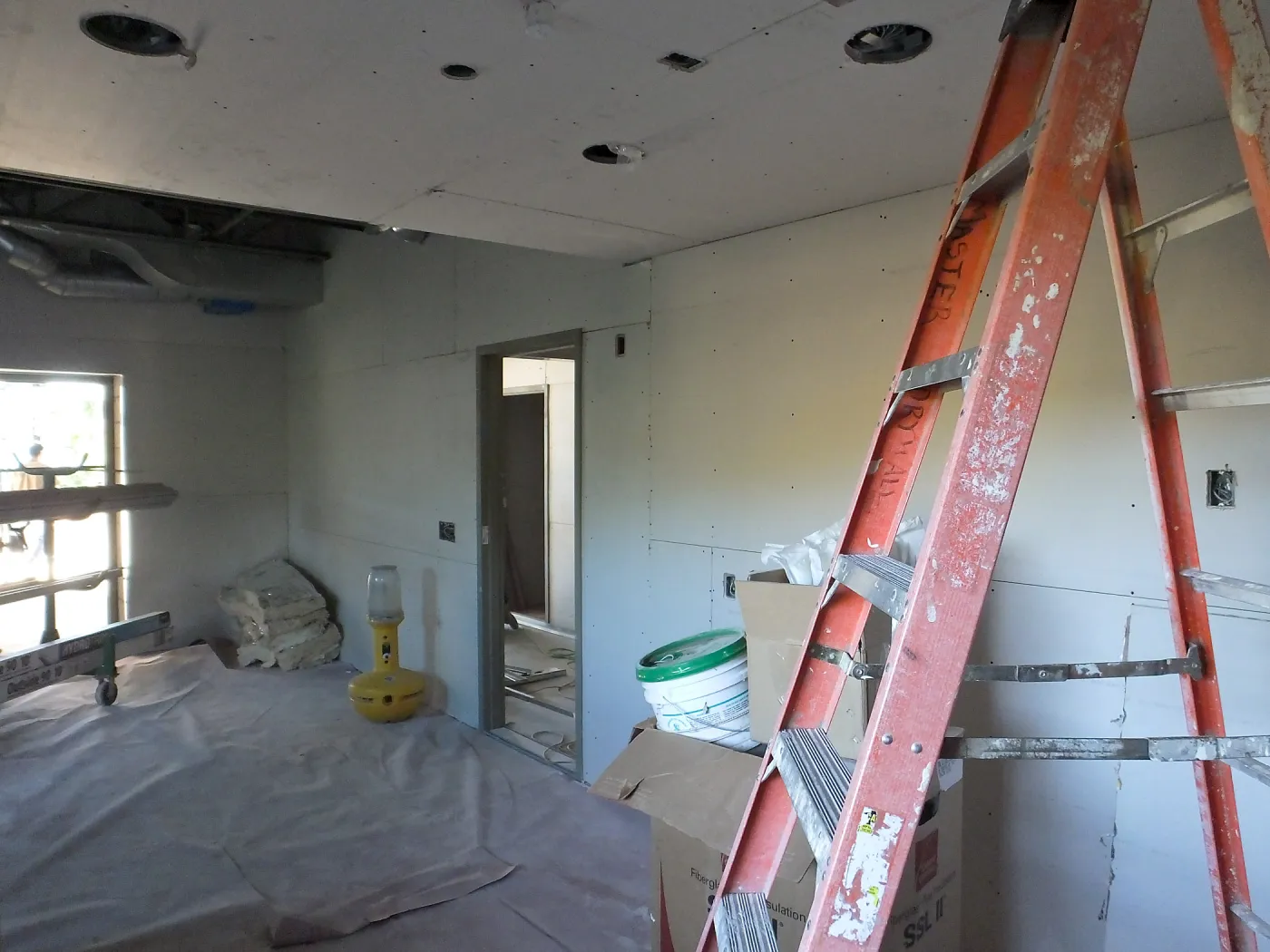 Pritzlaff Conservation Center Construction, looking southwest across first floor common area